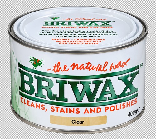400g clear briwax - x,